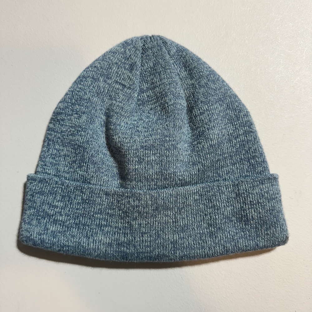 Neff Beanie Hat Blue Marl Knit Cuffed Hex‎ Logo Patch Mens Womens O/S 18H03001 - Picture 2 of 5
